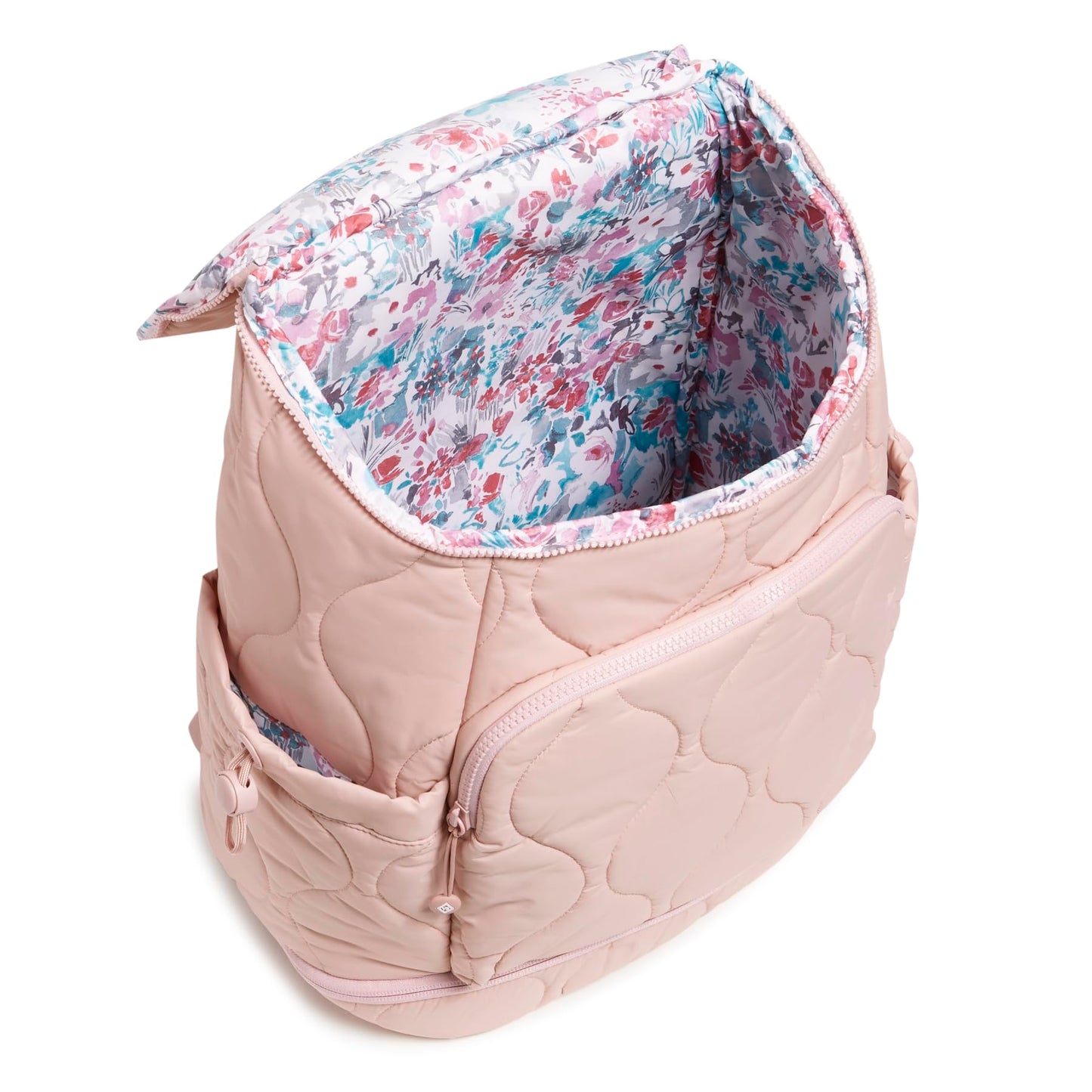 Vera Bradley Women's Featherweight Commuter Backpack Travel Bag, Rose Quartz, One Size