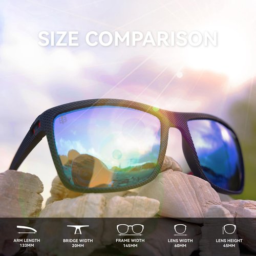 TBEODSP Sport Sunglasses Polarized Sunglasses，Perfect as Gifts for Men, Ideal Mens Sunglasses for Fishing Gear Enthusiasts