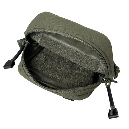 Tactical Pouch Double YKK Zipper Smart GP Accessory Bag with Mag Pouch Inside Pocket Molle Strap Delustering 500D Nylon 5.5"×5.5"×2.4"(Ranger Green)