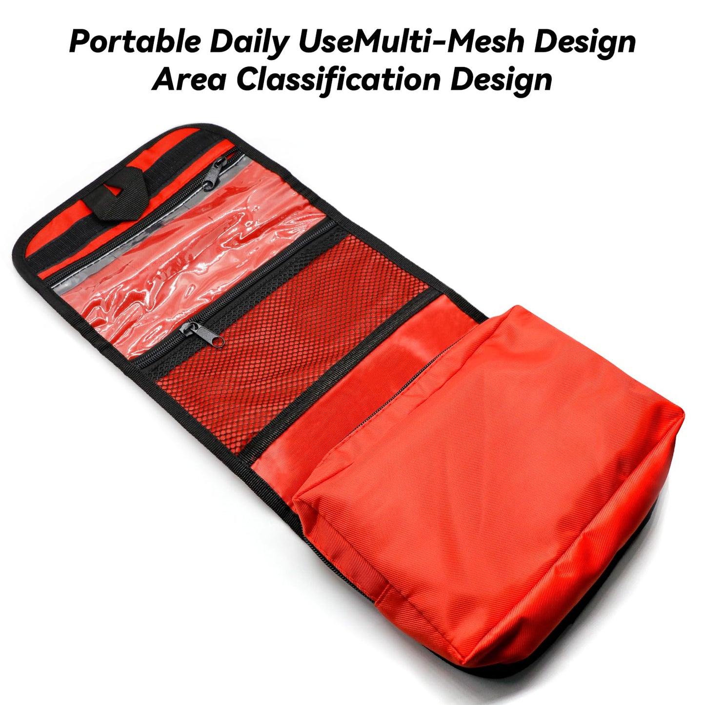 Faylapa Empty First Aid Bag Travel Essentials Medical Pouch 8.07x6.29x1.96 inch Bag Foldable for Travel, Home, Office, Vehicle, Camping, Outdoor (Bag Only)