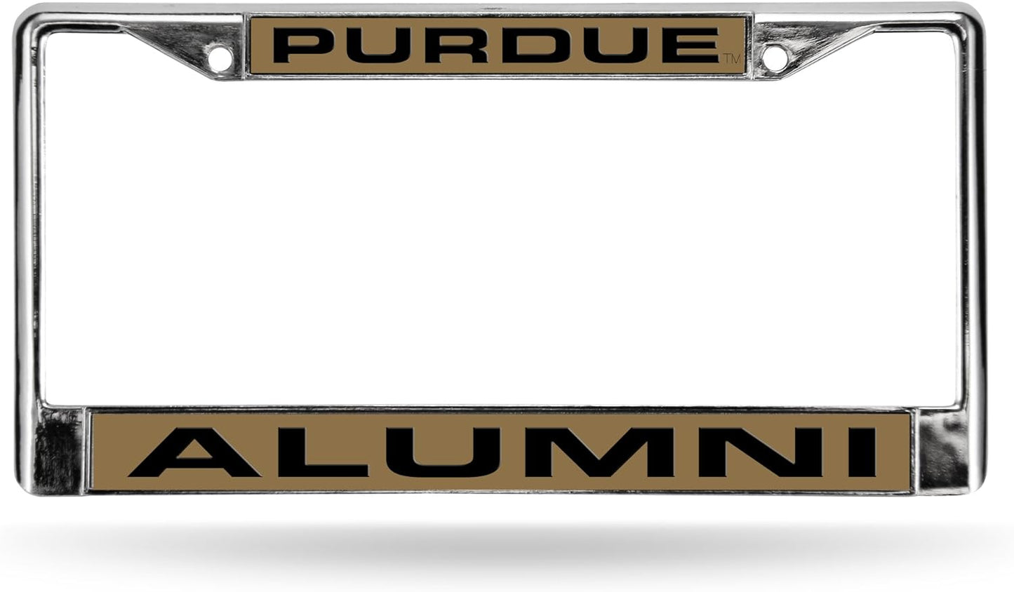 Rico Industries NCAA Unisex-Adult Laser Cut Inlaid Standard Chrome License Plate Frame