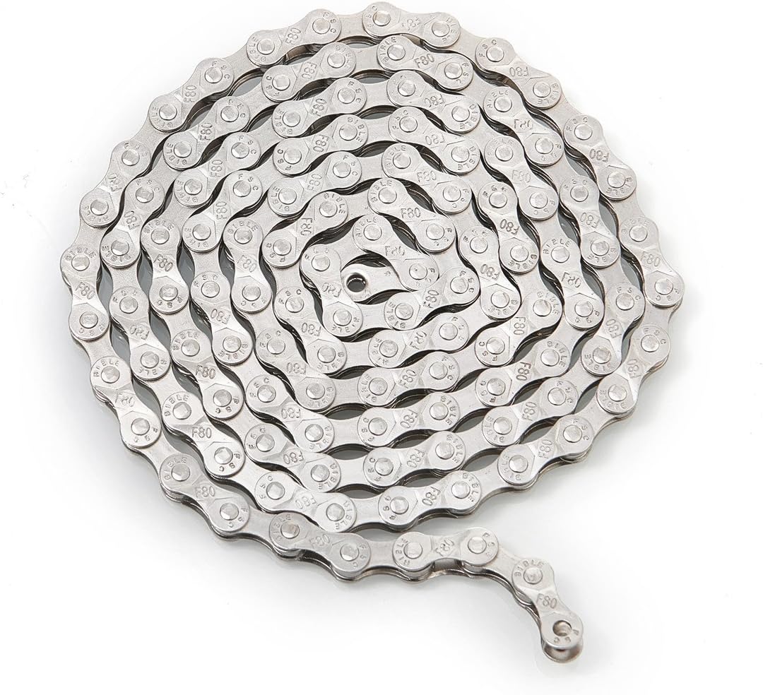 FSC 6,7,8 Speed 116L Bicycle Chains, Silver,Gold (1/2x3/32-Inch)