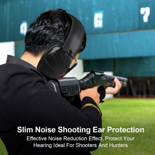 Saysurey 4 Pack Noise Reduction Ear Muffs Headphones NRR 26db Sound Canceling Headphones Ear Hearing Protection Ear Muffs for Shooting, Construction, Power Tools