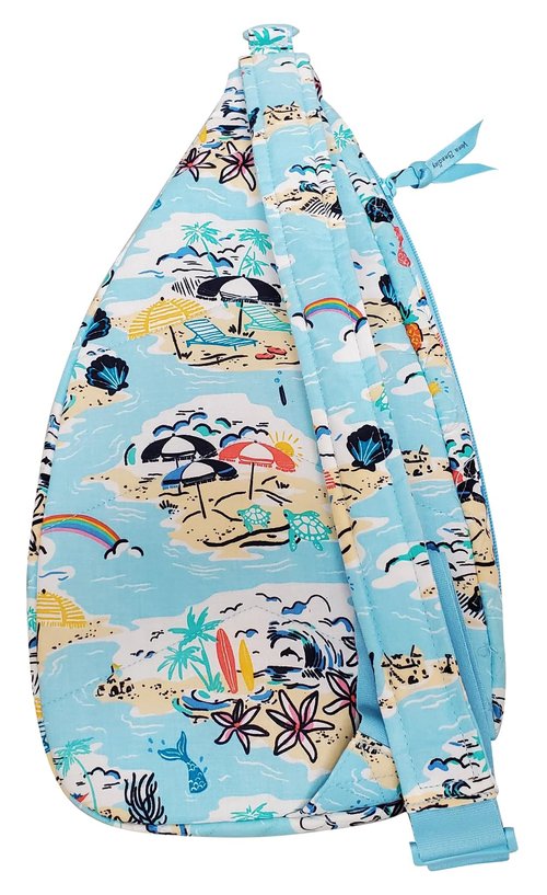 Vera Bradley Essential Sling Backpack (Beach Treasures, One Size)