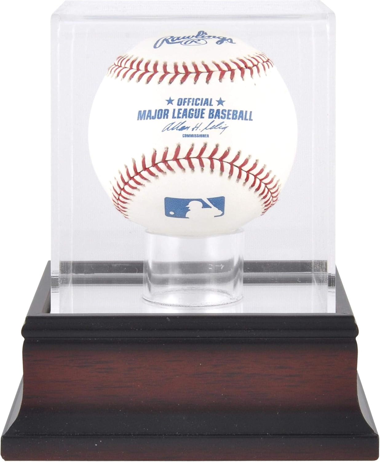 Mounted Memories Antique Mahogany Baseball Display Case