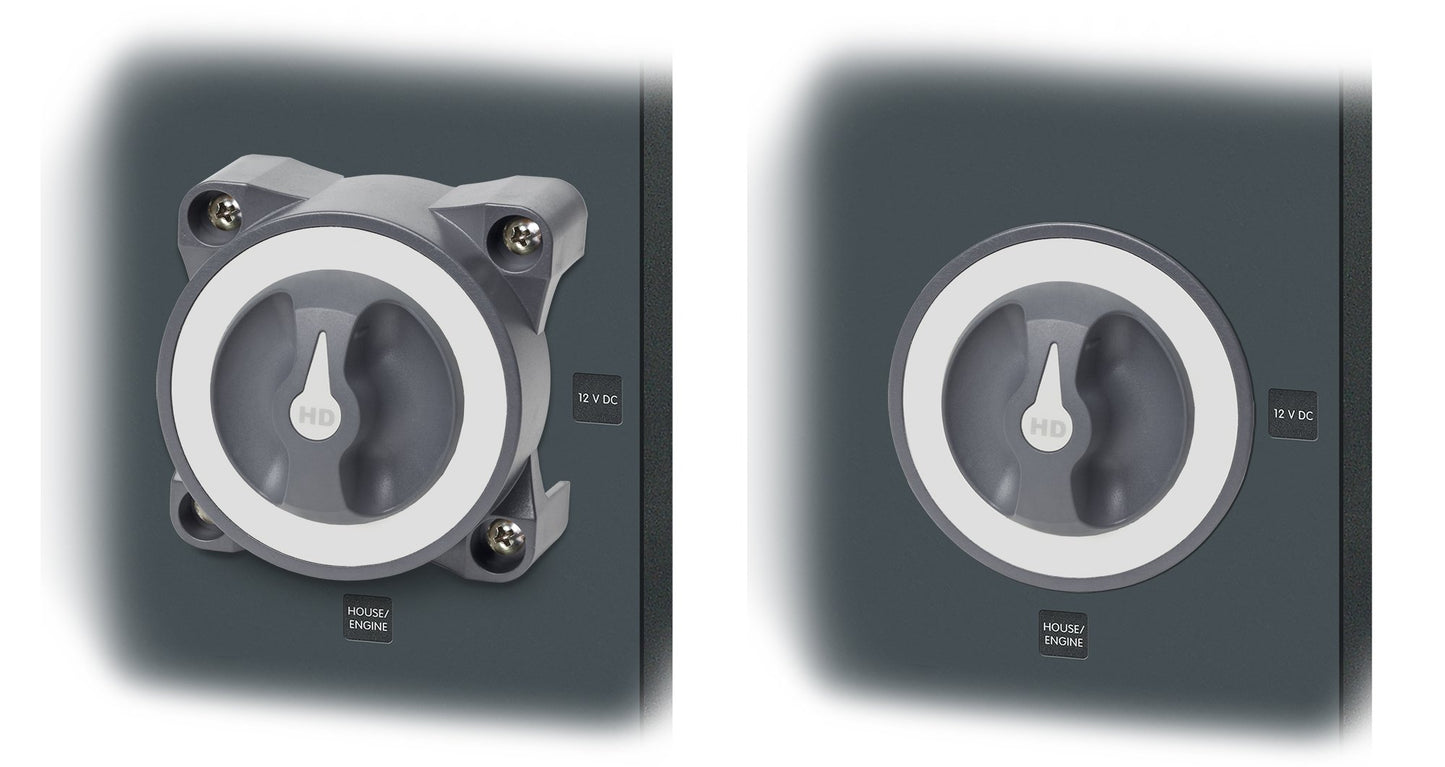 Blue Sea Systems 3003 Heavy Duty Battery Switch with Alternator Field Disconnect, 1-2-Off-Both