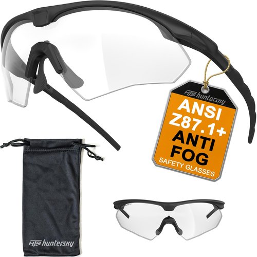 HTS HUNTERSKY S53 anti fog Tactical Shooting Range Safety Glasses Ballistic eye protection Hunting Airsoft Riding Pickleball lab chemistry goggles
