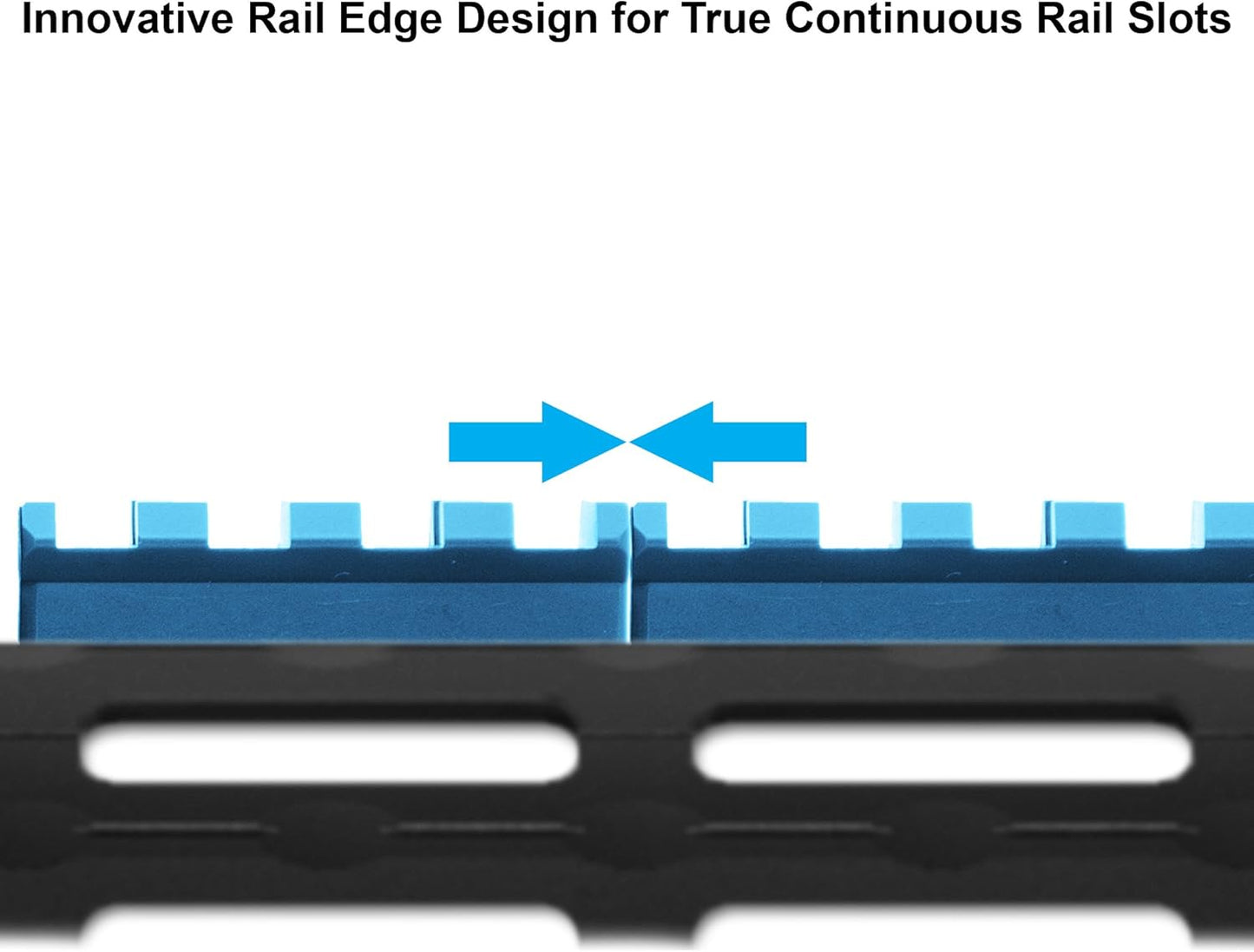 UTG PRO 4-Slot Picatinny Rail Section, Black