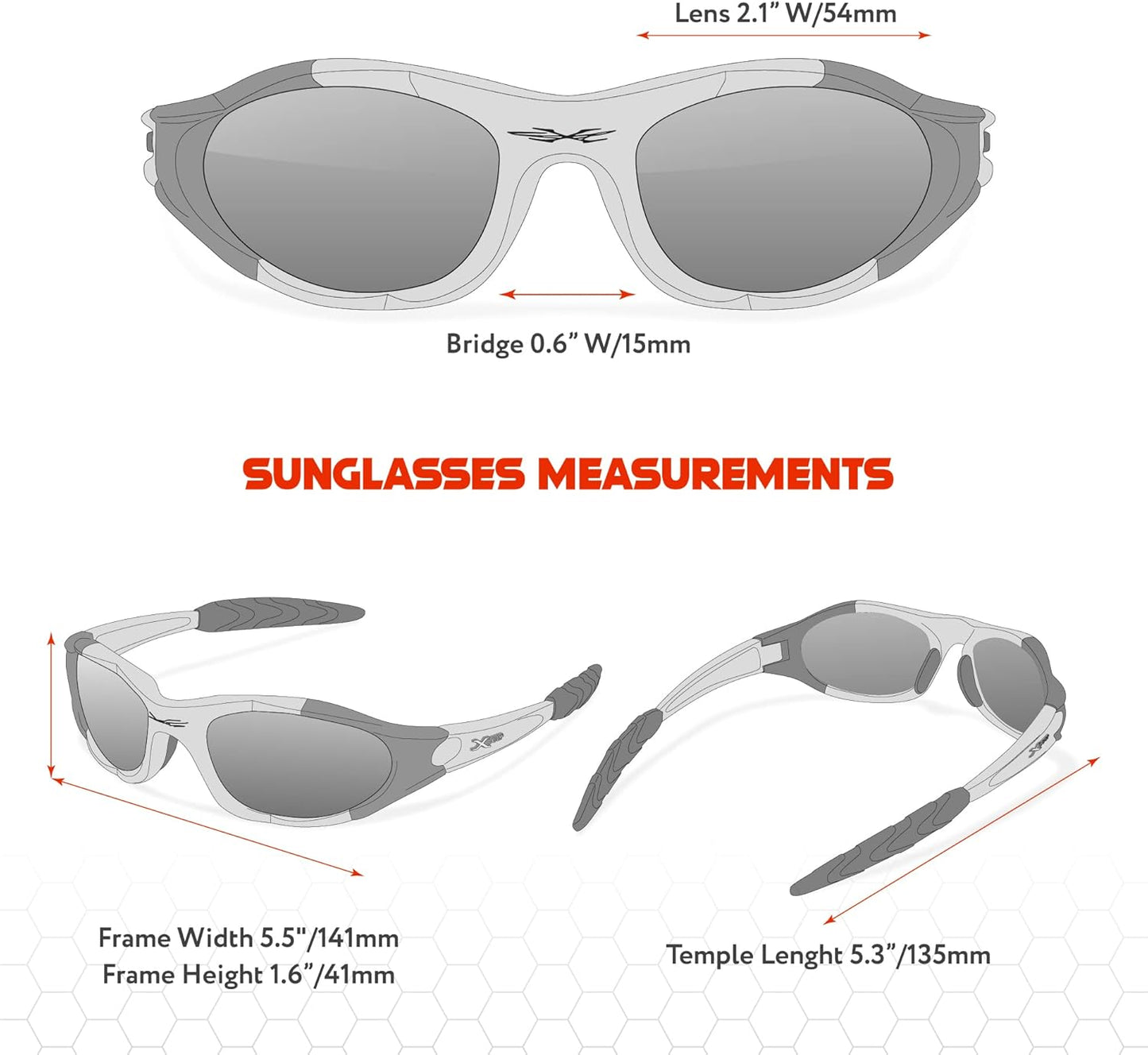 Polarized Youth Sports Sunglasses for Boys & Teens (Ages 8-16) - UV400 Baseball Wraparound