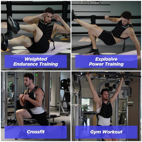 Weighted Vest,10lb/15lb/20lb Weight Vest with Reflective Stripe,Body Weight Vests for Men,Women Gym Home,Workout,Strength Training,Fitness,Running,Training (10LB)