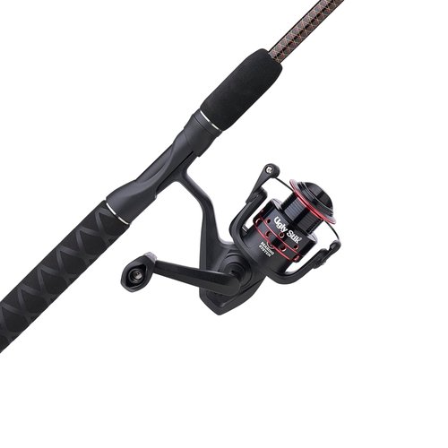 Ugly Stik GX2 Spinning Reel and 6'6" Fishing Rod Combo, 2-Piece, Graphite and Fiberglass Rod with Clear Tip Design