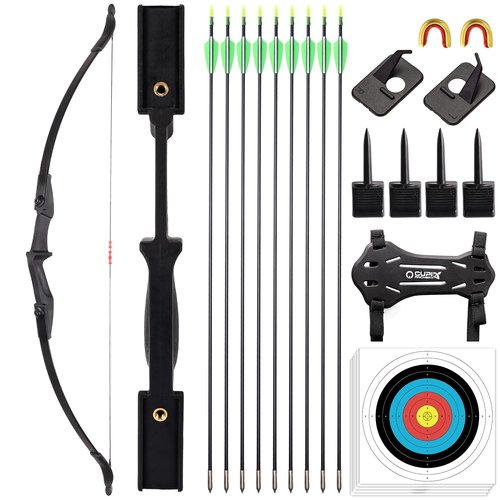 LWANO Bow and Arrow Set for Adults - Archery Takedown Recurve Bow Set for Beginners and Youth, Left & Right Handed (30lbs)