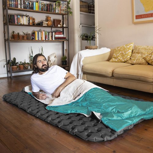 Ultralight Sleeping Bag for Children - Blackpongo Envelope Lightweight Portable, Waterproof, Comfort with Compression Sack - Great for 3 Season Traveling, Camping, Hiking (Green)