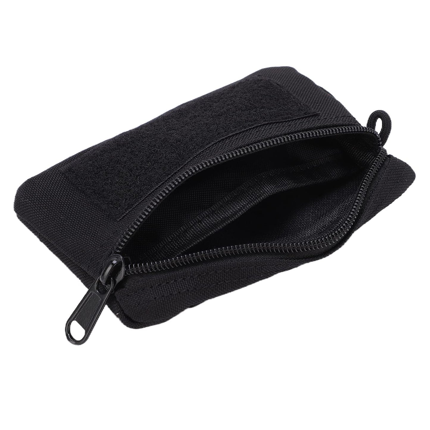 Fashion Waist Pack, Portable Travel Zipper Waist Bag Waterproof Outdoor EDC Molle Pouch Wallet for Camping Hiking Running Cycling Tactical Molle Pouch Compact EDC Tool Pouch with Shoulder Strap(Black)