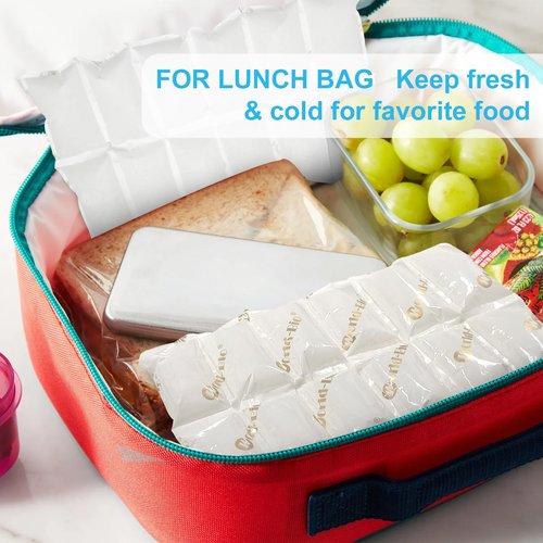 Ice Packs for Shipping Frozen Food, No Smoke Effect, 5 Sheets, Ice Packs for Coolers Long Lasting Reusable, Lunch Box Shipping Cold Pack Gel Freezer Packs Ice Blankets Sheets, 13.7"X7.2"