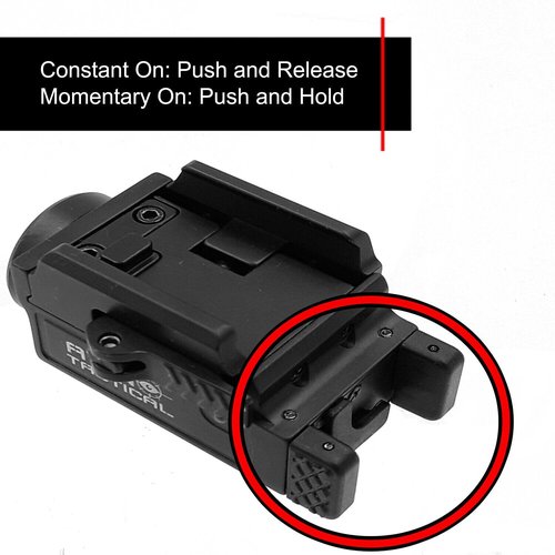 AYIN Tactical Pistol Light Combo 800 Lumen, Quick Disconnect, USB Rechargeable Tactical Rail Mounted Flashlight, Mounting Hardware, Battery and Charger Included
