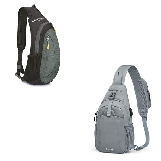 G4Free Sling Bags Men Shoulder Backpack and Crossbody Sling Backpack with USB Charging Port
