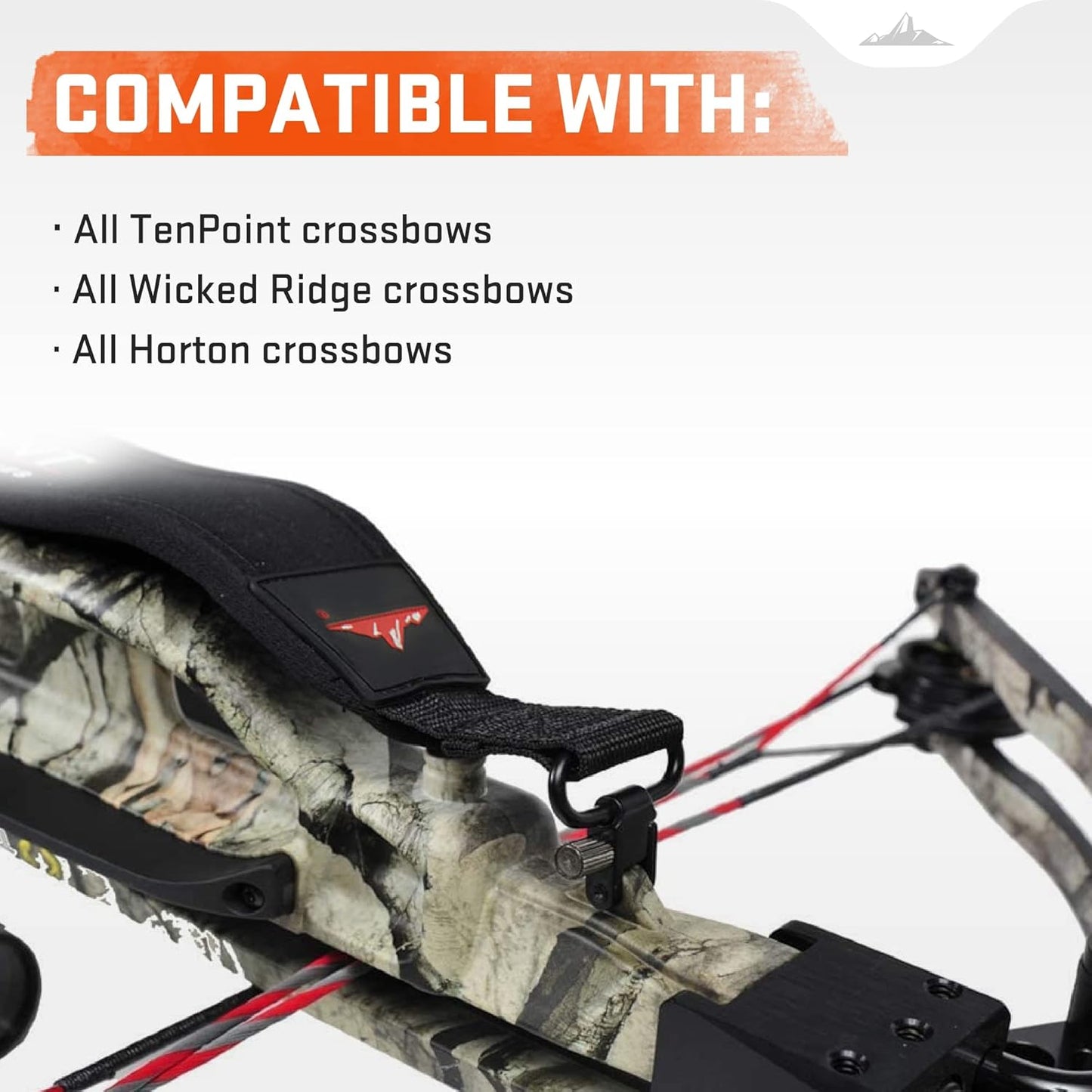 Wicked Ridge by TenPoint Neoprene Sling - Adjustable 1.25” Shoulder Strap with Thumb Loop - Compatible with All TenPoint, Wicked Ridge & Horton Crossbows