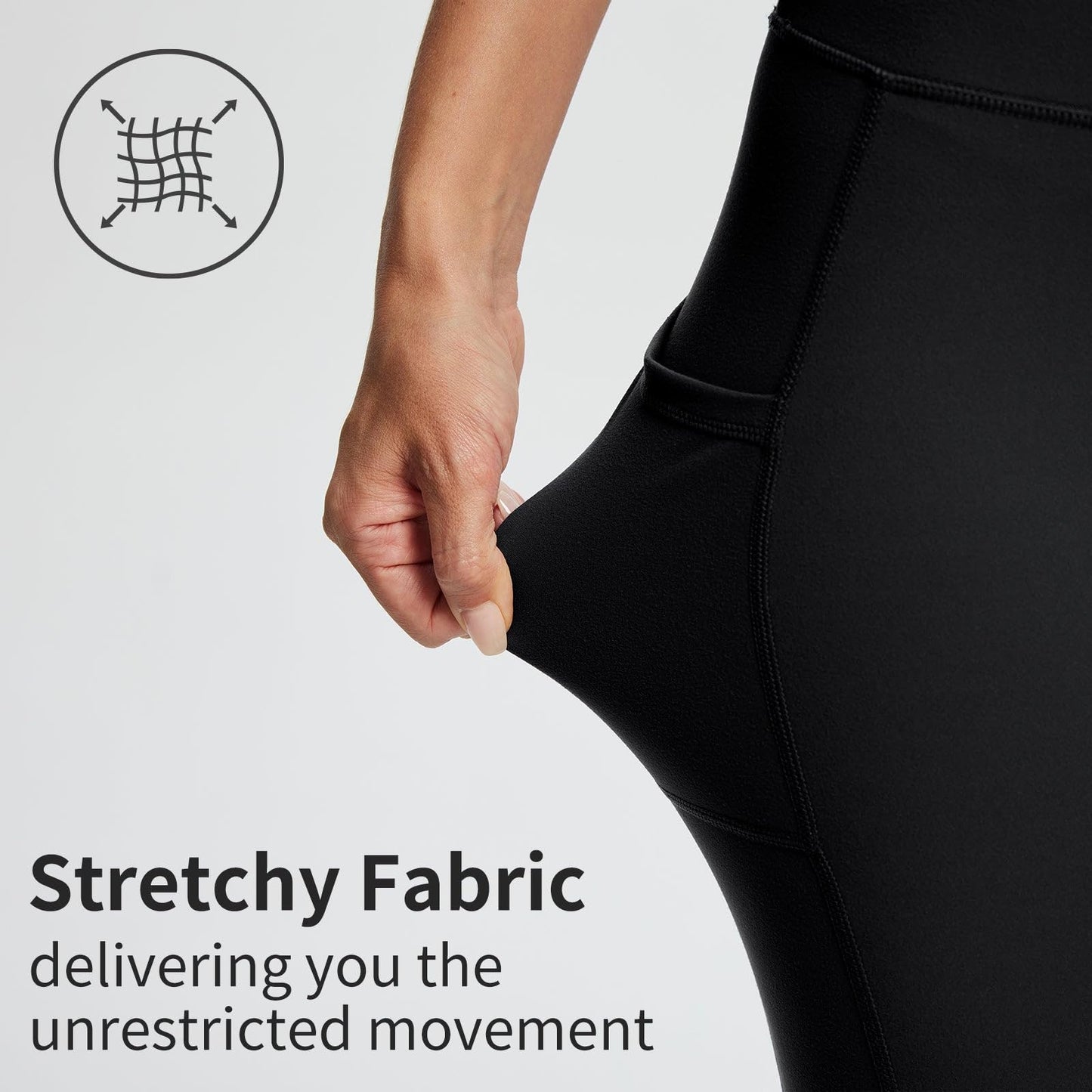 baleaf Biker Shorts Women Yoga Gym Workout Spandex Running Volleyball Tummy Control Compression with Pockets Soft 8" Black XXXL