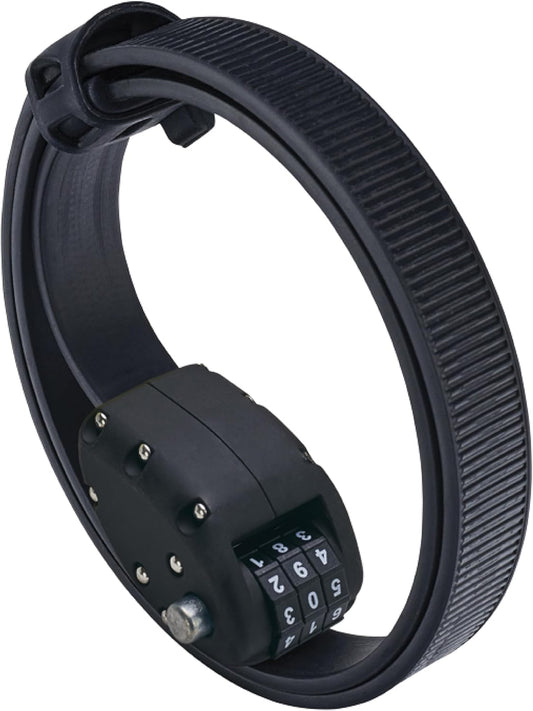 OTTOLOCK Cinch Lock - Lightweight Anti Theft Compact Combination Bike Lock, Ideal for Quick Stops, Bicycle Accessories, Stealth Black, 30 Inch