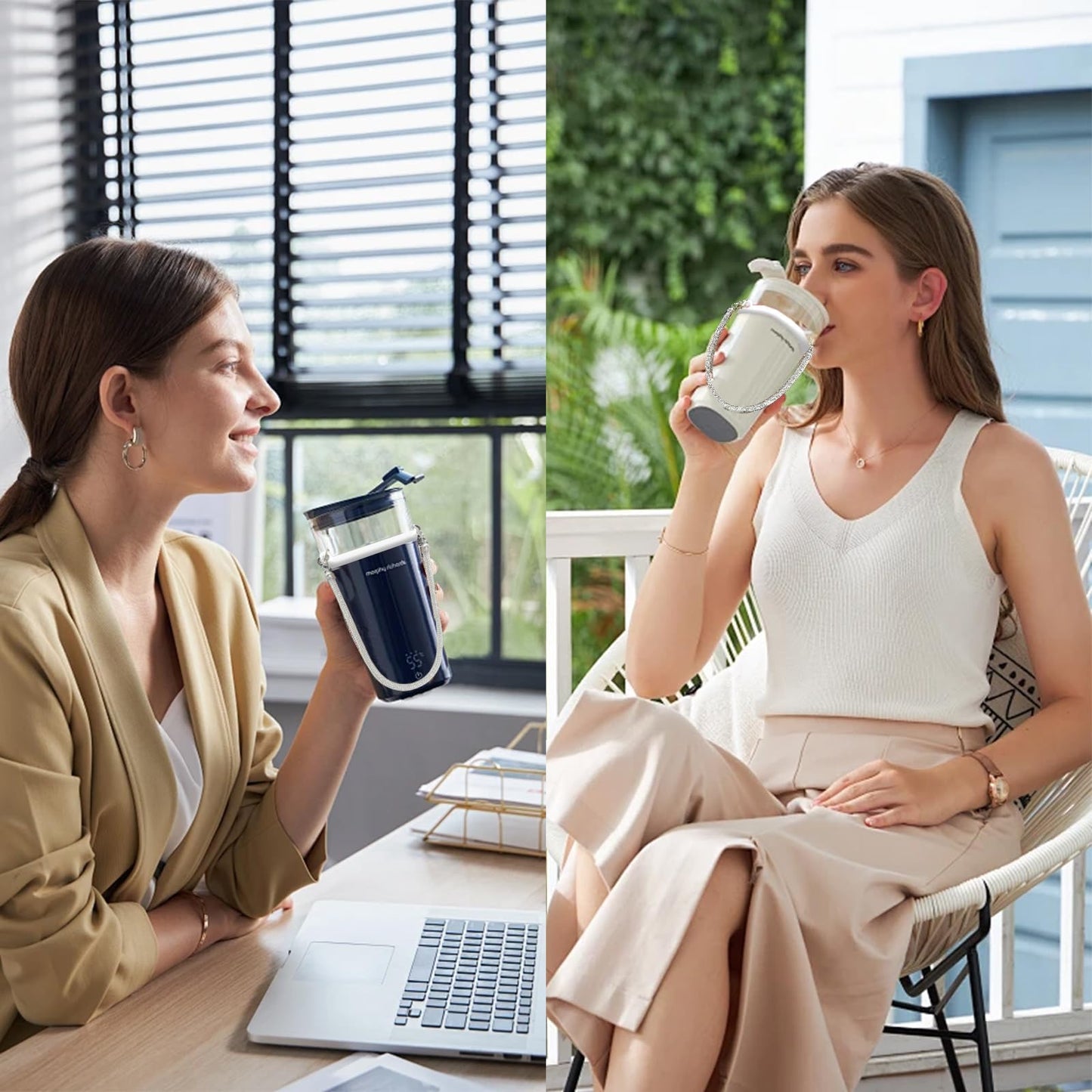 Glitter Handle for Stanley Cup Accessories - Diamond Stanley Tumbler Carrier with Strap Bling Water Bottle Handle Strap(Slim Sliver with net)