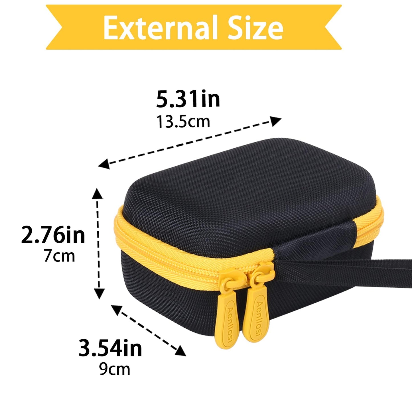 Aenllosi for Fanttik X8 Nano/X9 Nano Electric Ball Pump Hard Case,Air Pump Organizer for Air Tube and Adaptor(Case Only)