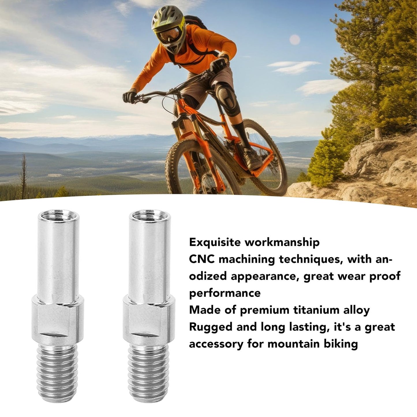 Alloy Mountain Brake Screw 2PCS 8mm Frame Front Fork Replacement for V Brake System Excellent Accessory with Easy Installation for M8 Specification