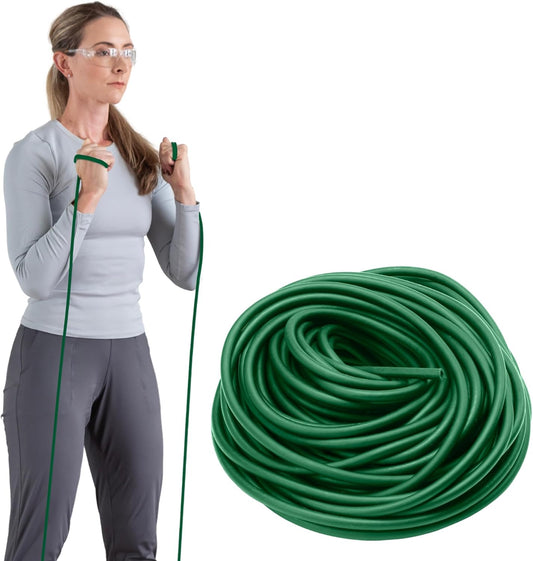 THERABAND Resistance Tubing, Yellow, Light Level 1, 100 ft Roll, Latex-Free, Professional-Grade Exercise Tube for Body & Core Workouts, Cut-to-Length, Color-Coded, Lightweight & Versatile