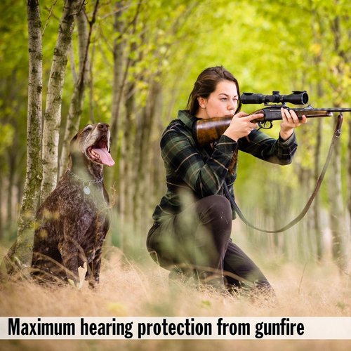 Mack's Maximum Protection Soft Foam Shooting Ear Plugs - 7 Pair Plus Travel Case, 33 dB Highest NRR – Comfortable Earplugs for Hunting, Tactical, Target, Skeet and Trap Shooting | Made in USA