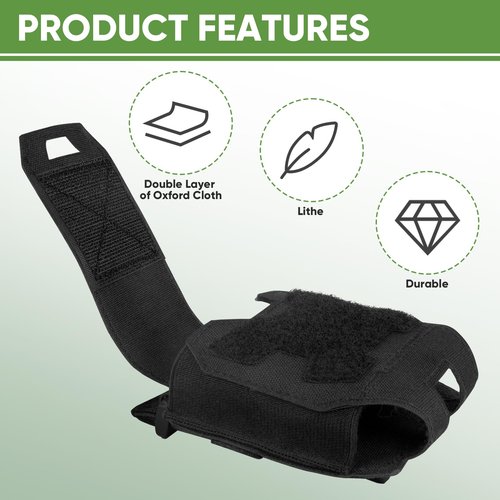 NEXT STATION MOLLE Handcuff Case - Fits Multiple Cuffs, Quick Release Pouch for Duty Belt & Tactical Vest