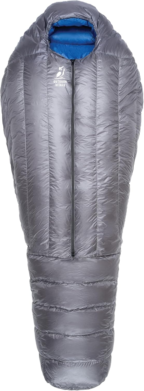 Summit Sleeping Bag 800+ Fill Power Starting Under 2lbs Ultralight Backpacking Mummy Down Sleeping Bag for Lightweight Hiking & Camping