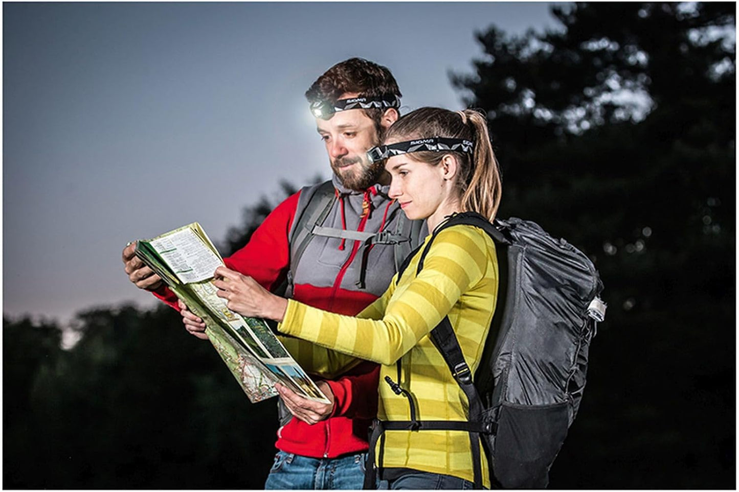 Sigma HEADLED II Multi Sport Head Light/Headlamp, Rechargeable, 120 Lumens, 35 m Beam Range, 400 m Visibility, Integrated Micro USB Recharge, 4 Modes, Washable Elastic Band, IP44 Splash Resistant