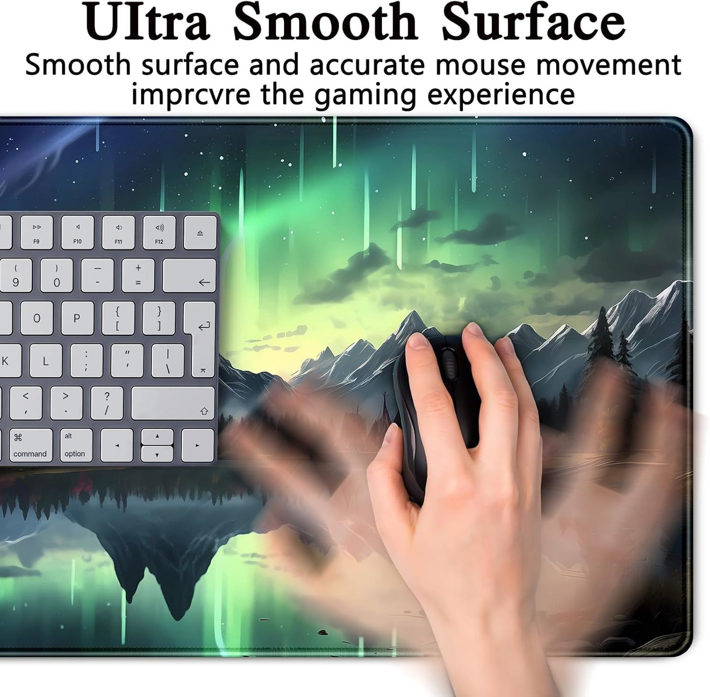 Japanese Desk Mat Riverside Full Moon Desk Pad Black Red Large Mouse Pad Gaming Mousepad Extended XXL Keyboard Pad 31.5 x 15.7 in Laptop Computer Mouse Keyboard Mat for Office Desk Decor