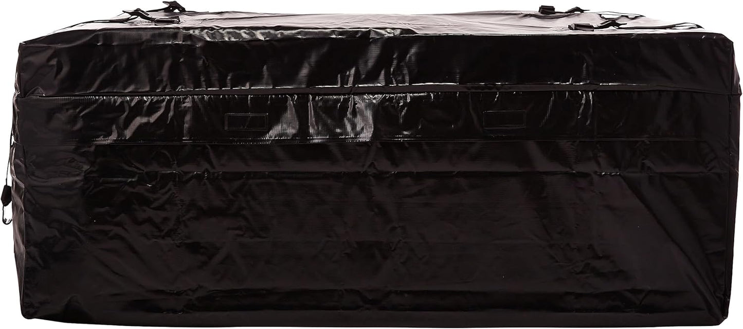 Rightline Gear Sport 2 Waterproof Rooftop Cargo Carrier for Top of Vehicle, Attaches With or Without Roof Rack, 15 Cubic Feet, Black