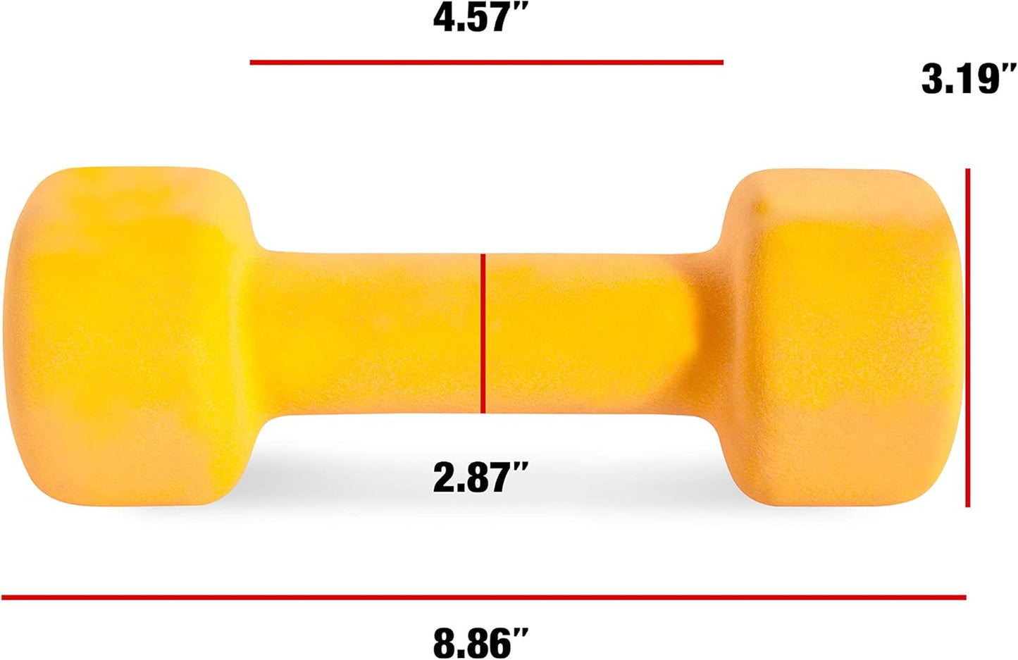 Neoprene Coated Dumbbells by CAP Barbell - Durable Weights for Home Gym