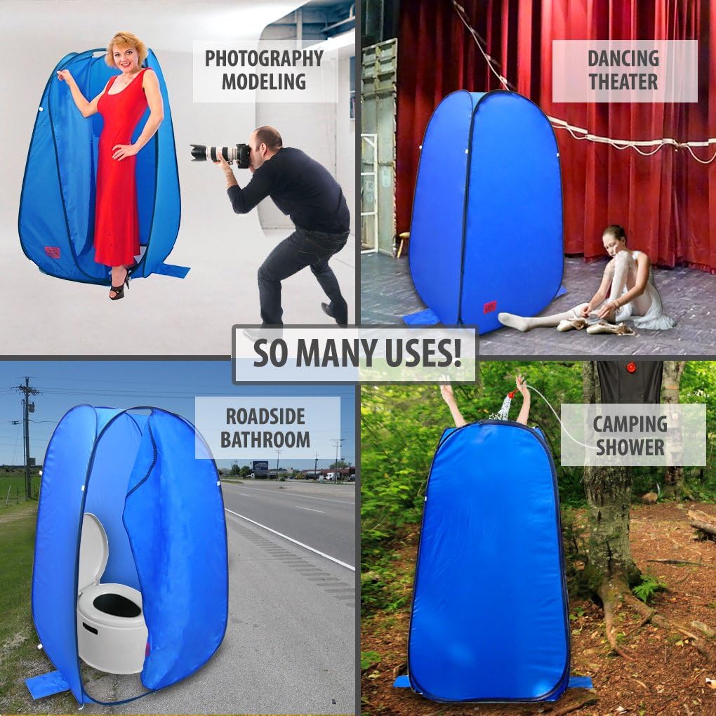 Portable Pop-Up Changing Room & Shower Tent with Dura-Light Steel Frame - Ideal for Boats, Decks & Fishing