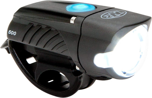 NiteRider Swift 500 Lumen Bike Headlight – Compact USB Rechargeable Front Bicycle Light | 5 Modes Lightweight Design IP64 Waterproof | Easy Mount & Side Visibility for Road, Gravel & Commuter Cycling