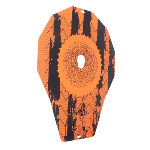 Qinlorgo Bicycle Disc Brake Cover, HeatResistant WearResistant Mountain Bike Washer Cover 2pcs Simple Dazzle Print for Road Bike Car Wash (Abstract)