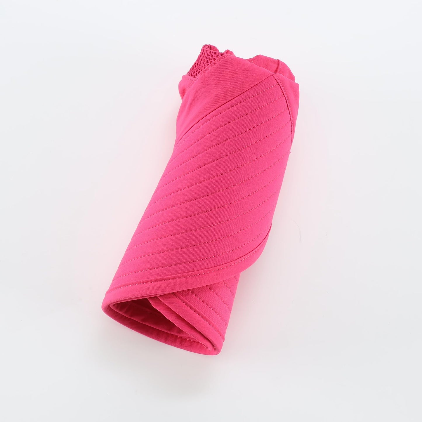 Home Prefer UPF50 Wide Brim Kids Sun Hat Neck Flap Girls Sun Protection Beach Hat Hot Pink Large