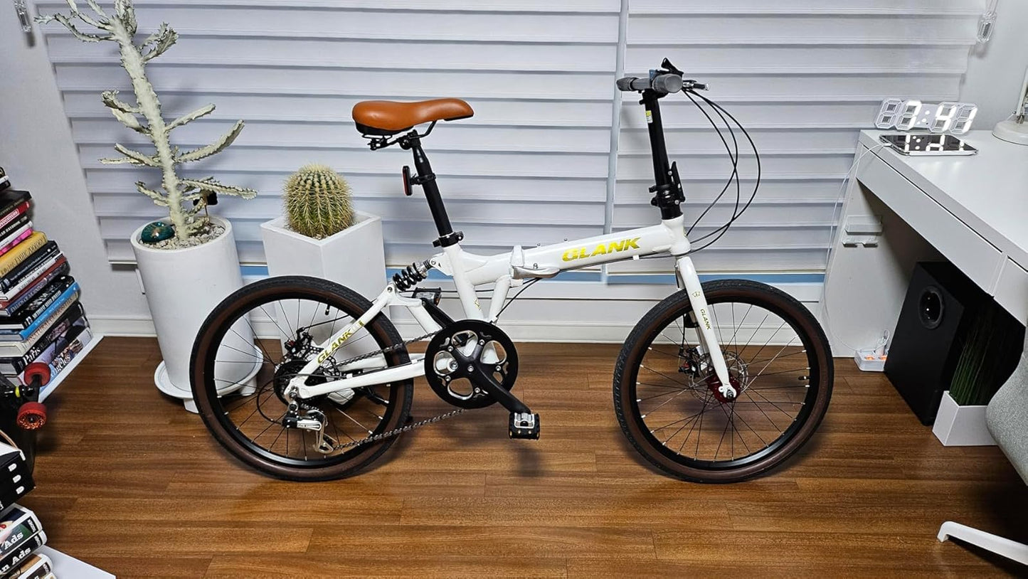 AUTES Single Speed Bike Crankset 52T/170mm/130mmBCD Alum Double Chainring Guard Square Hole Crank Arm Set for City Bike/Electric Bike/Road Bikes/MTB/Folding Bicycle