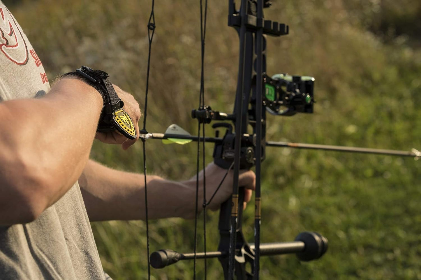 TruFire Edge Buckle Foldback Adjustable Archery Compound Bow Release - Wrist Strap with Foldback Design - Black or Camo
