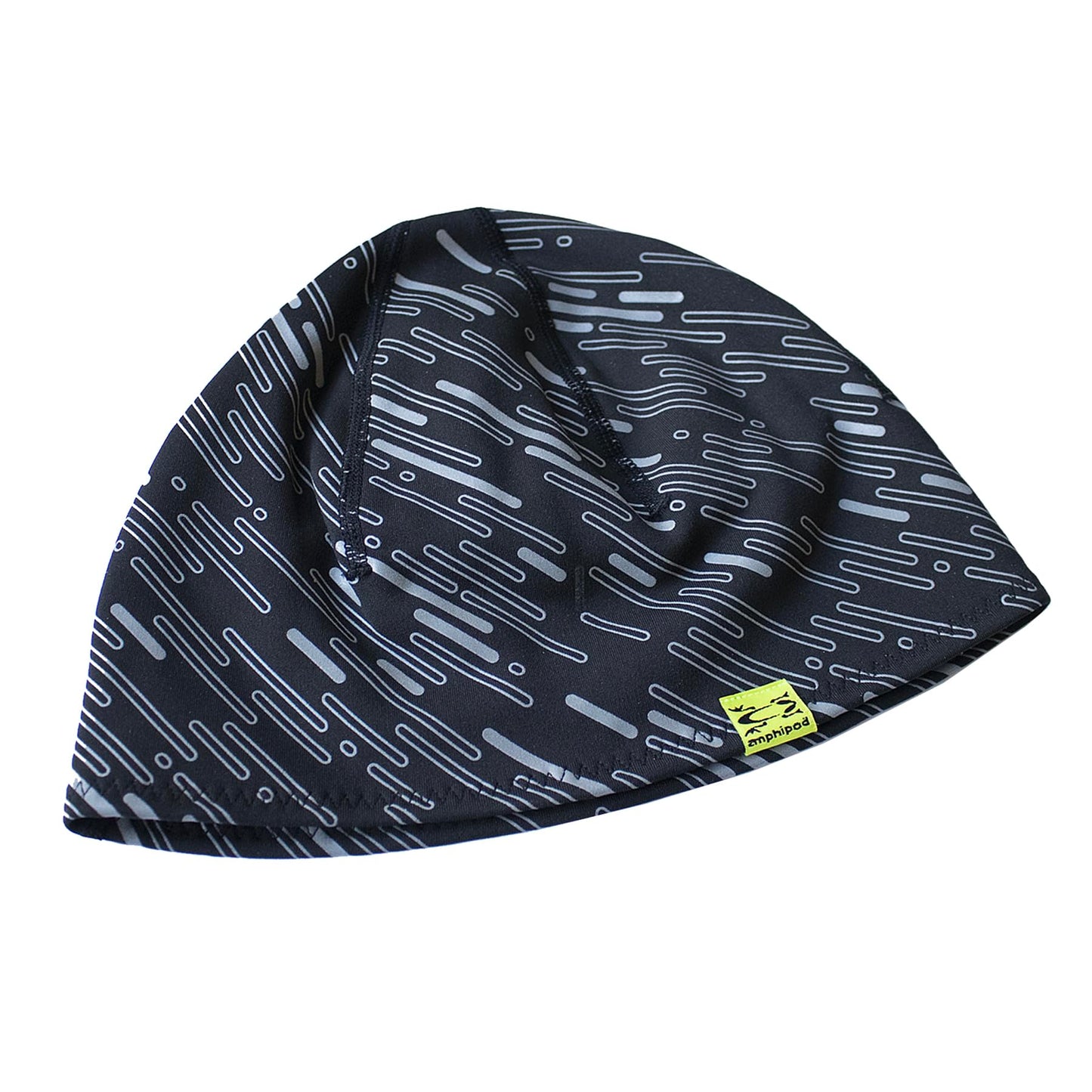 Amphipod RunLite Reflective Run Beanie, Minimalist Runners Visibility Safety Enhancing Hat for Men & Women - Night Sky