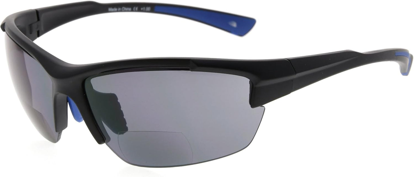 Eyekepper TR90 Frame Bifocal Sports Sunglasses Baseball Running Fishing Driving Golf Softball Hiking Sunshine Readers