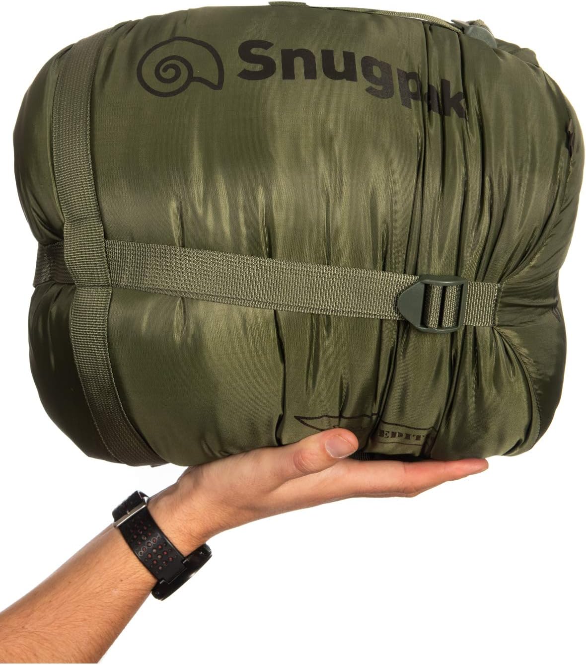 Snugpak Basecamp Ops Sleeper Expedition Sleeping Bag with Compression Stuff Sack, Insulated, Olive