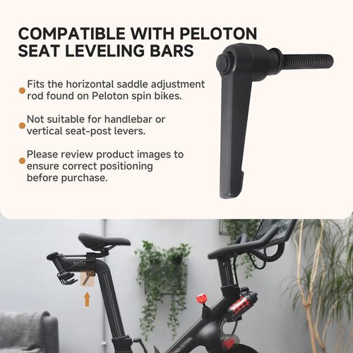 MZCTD Peloton Seat Slide Lever – L-Shaped Horizontal Saddle Adjustment Knob for Fore-AFT Positioning – Alloy Replacement for Indoor Bike