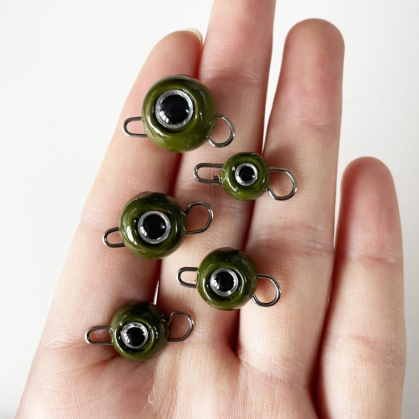 Fish Corner Cheburashka Weights Fishing Sinkers,3D Large Fish Eye Fishing Weights for Texas Rig 1/8oz