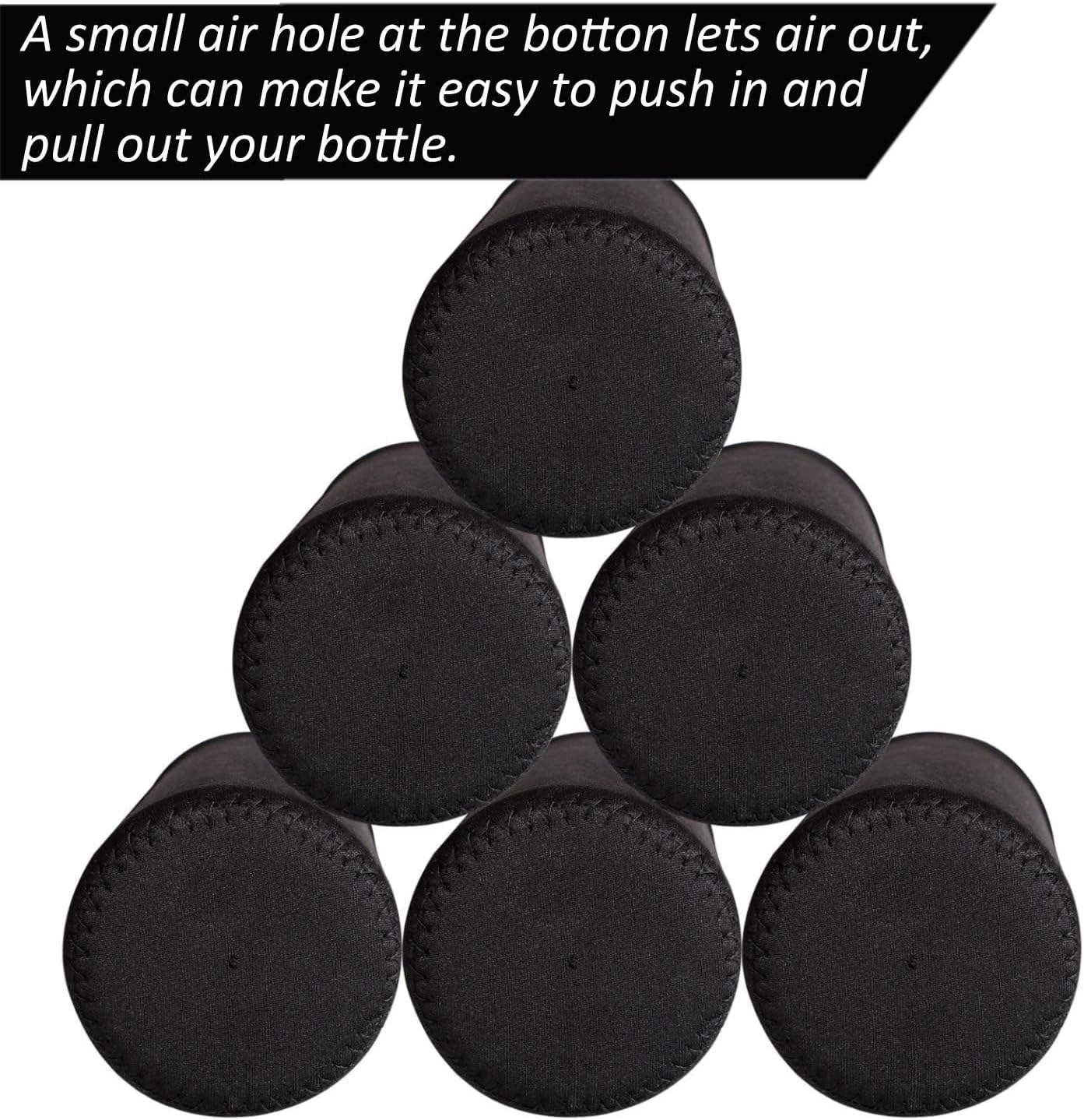 6 Pack Neoprene Water Bottle Sleeves Insulator Cooler Coolies Collapsible Nylon Bottle Sleeve Carrier Holder For 12-19.4 Ounce Bottles Or Cans By STARVAST