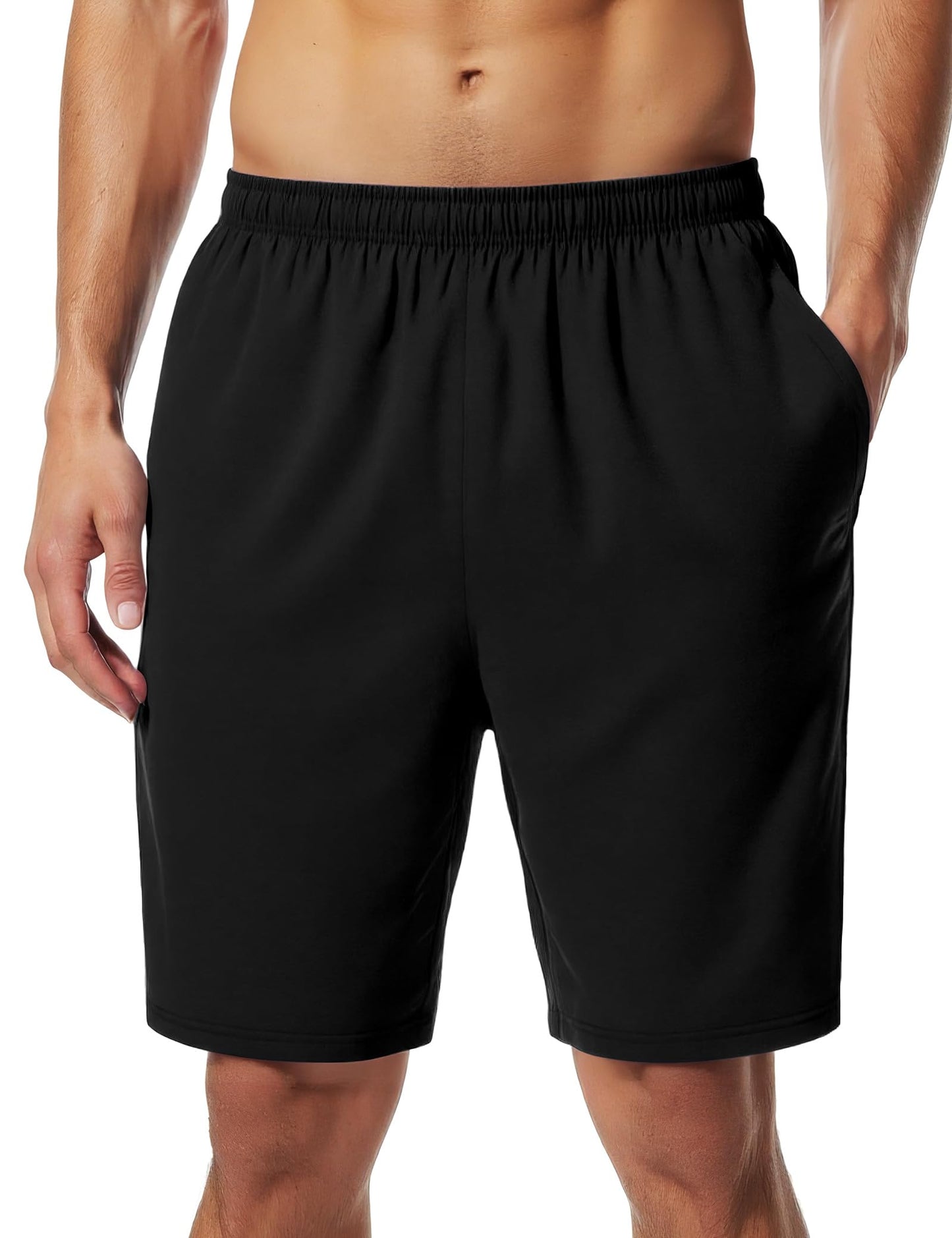 Naarts Men's Athletic Shorts 9'' Quick Dry Workout Running Shorts Lightweight Sports Gym Basketball Shorts with Pockets