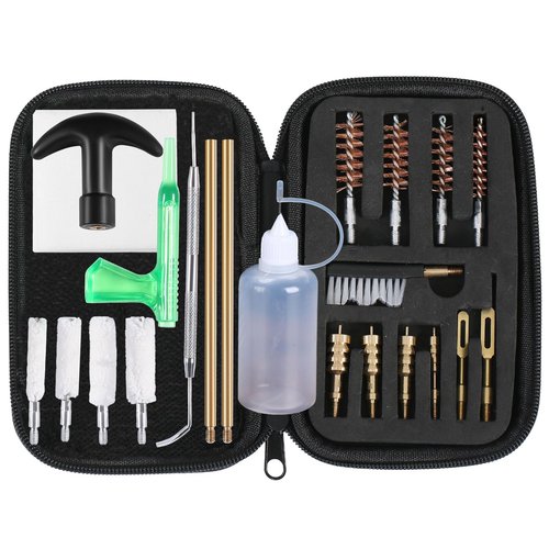 Universal Handgun Cleaning Kit for .22 .357/.38/9mm .40 .45 Caliber Pistol Gun Brush Tools Gun Accessories