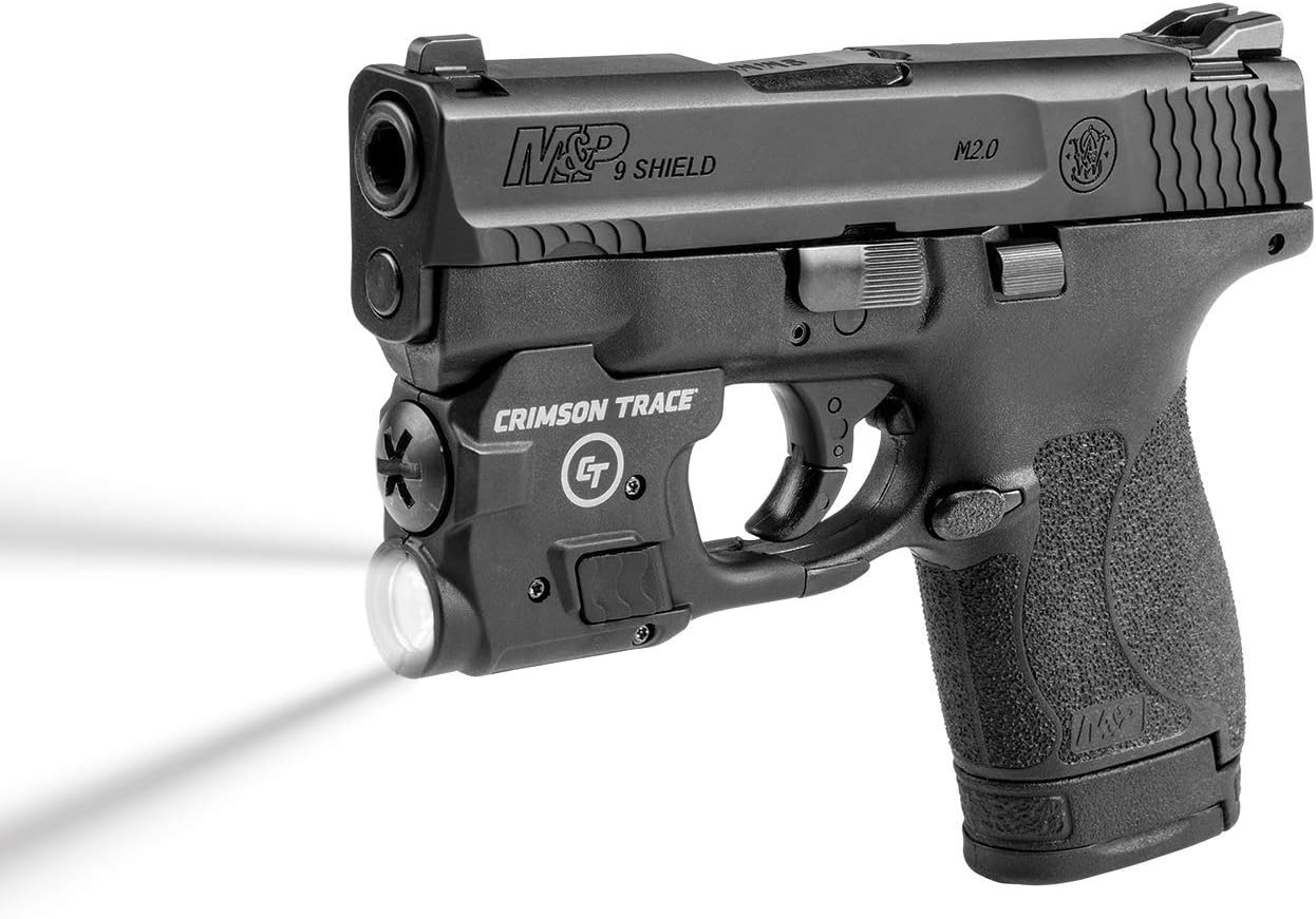 Crimson Trace LTG-770 Lightguard Tactical Weapon Mount Flashlight for Smith & Wesson M&P Shield and M&P Shield 2.0, 110 Lumen LED White Light